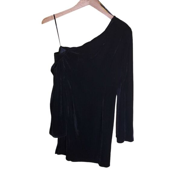 NWT Lulu's Black Velvet Mini Dress Size Small - Picture 4 of 9